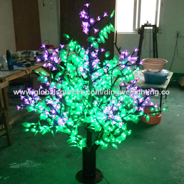 1 5m Outdoor Led Garden Lights Night Blossom Trees With Lilac Led Garden Lights Night Blossom Trees