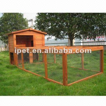 large 2 tier rabbit hutch