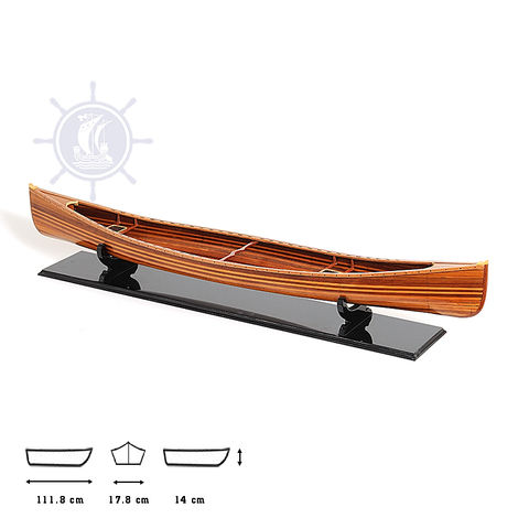 Nautical Decor Boat Small Canoe, Small Wooden Canoe Decoration