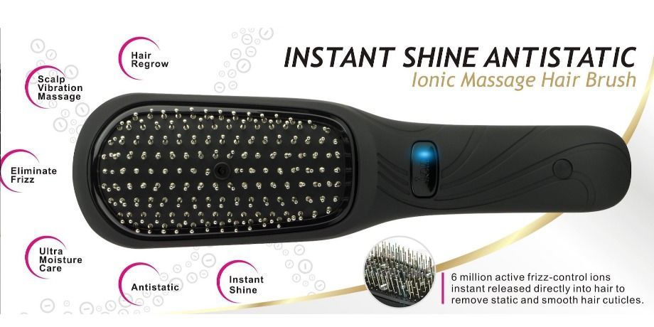 China Wireless Ionic Anti Static Scalp Vibrating Massage Hair