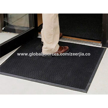 China Rubber Entrance Door Matting With Bevel Edge Non Slip