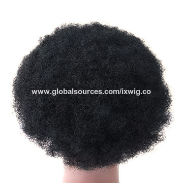 China 6mm 10mm 12mm 15mm Wave Unit Men Afro Hair Toupee For Black