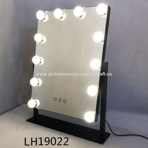 makeup mirror with light bulbs