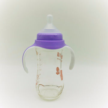 milk bottle for baby in glass