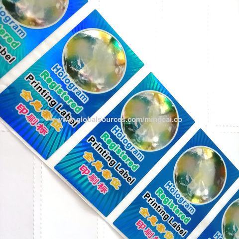 hologram label printing