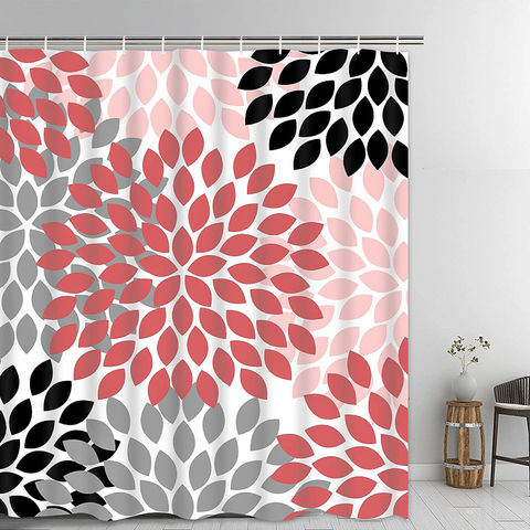 China Spring Fl Shower Curtain For, Spring Flower Shower Curtain