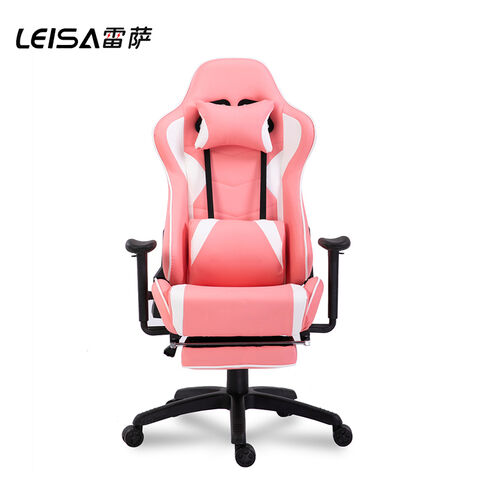 China Leisa Comfortable Ergonomic Pc Gamer Pink Game Gaming Chair With Leg Rest On Global Sources Computer Chair Game Chair Gamer Chair