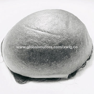 China Stock Super Thin Skin Pu Toupee Men Human Hair V Loop Toupee