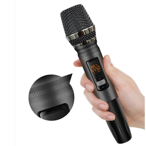 Micrófono inalámbrico de condensador profesionales Karaoke Soporte de micrófono de Radio Mikrofon 