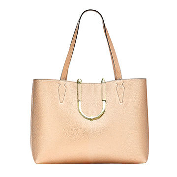 light gold handbag