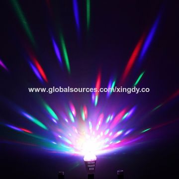 china e27 rgb led full color rotating lamp for bar ktv effect