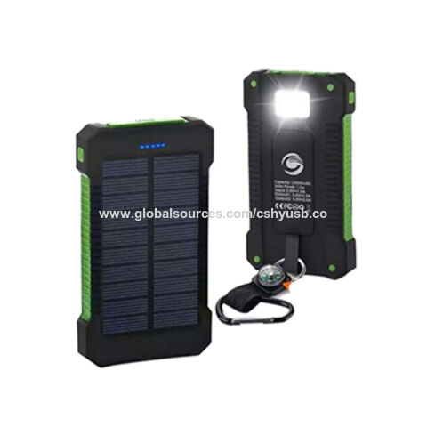 China New Outdoor Light Portable Mobile Power Solar Charging 8000mah Portable Mobile Power Solar Charging China