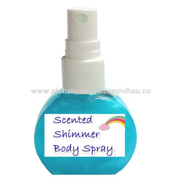 shimmer body spray