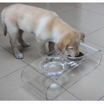acrylic dog feeder