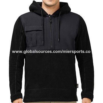 Chinamier Men S Fleece Pullover Hoodie Half Zip Polar Fleece Jacket Anti Pilling And Mid Weight On Global Sources