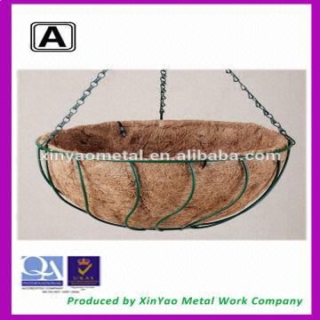 Metal Basket Metal Plant Hanging Basket Metal Wire Basket Arc Shaped Hanging Basket Bh090004 Global Sources