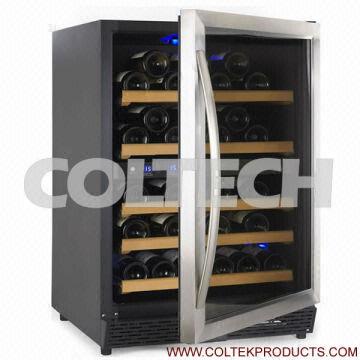 54 Bottles Dual Zones Wall Mounted Wine Cooler With 54 Bottles Dual Zones Wall Mounted Wine Cooler With