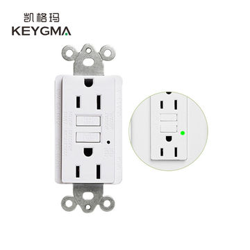 Etl Approved 2v Outlet Almond Wall Socket aa Self Test Gfci Duplex Receptacle Global Sources