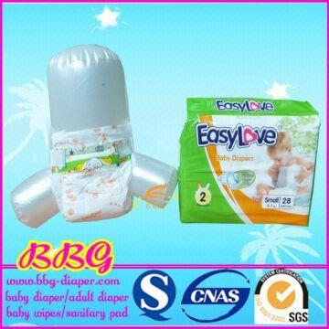 plastic backed baby diapers