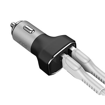 China Car Charger 3 4a Dual Usb Ports With Digital Disp From