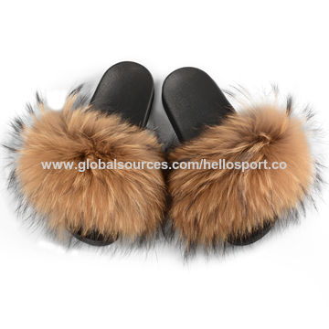 fluffy sandal slippers