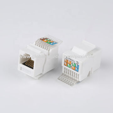 Cat5E Keystone Jack Wiring : Cat 6a Keystone Jack Rj45 110 180 Degrees