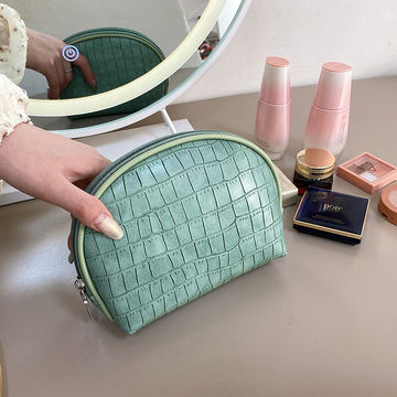 leather cosmetic pouch