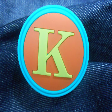 Etiqueta De Goma Impresa Con Tres Colores Y Una Letra K