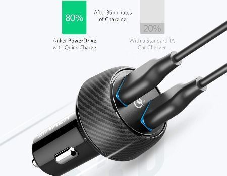 China 39w Dual Usb Car Charger Powerdrive Speed 2 For Galaxy S8