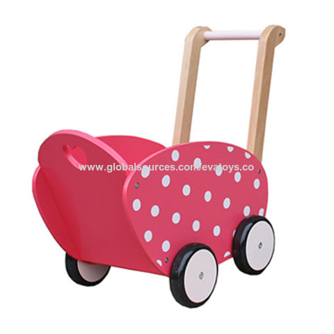 wooden baby push walker