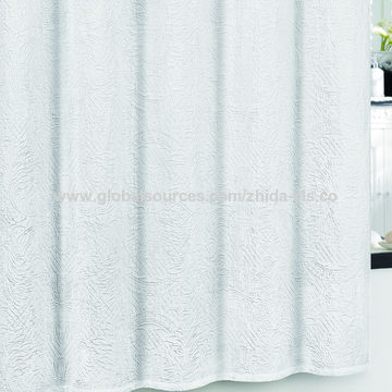 China Linden Matelasse Shower Curtain, White Matelasse Shower Curtain