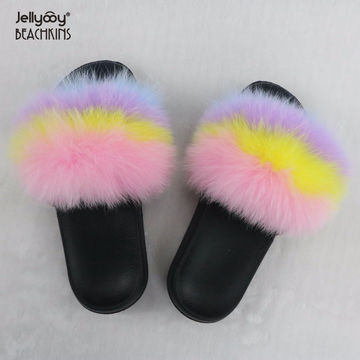 raccoon fur slides wholesale