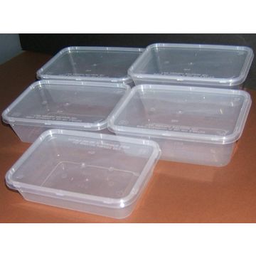 Envase De Comida Plástico Disponible La Microonda Rectangular Microonda Rectangular