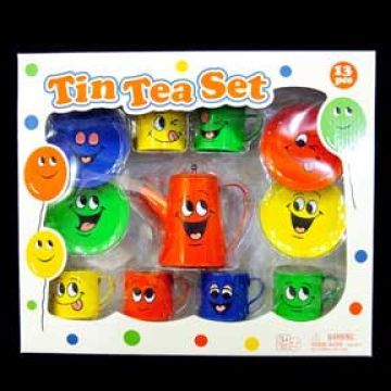 champion tin tea set