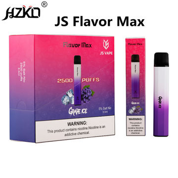 China Original JS vape Flavor Max 2500 Puffs Disposables Vape Kit New ...