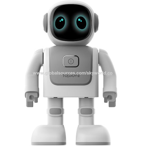 black and white dancing robot toy