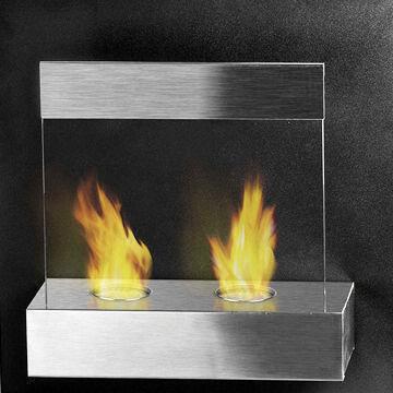 Wall Mounted Gel Fuel Fireplace Made Of Stainless Steel Global