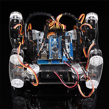 sunfounder crawling quadruped robot kit for arduino