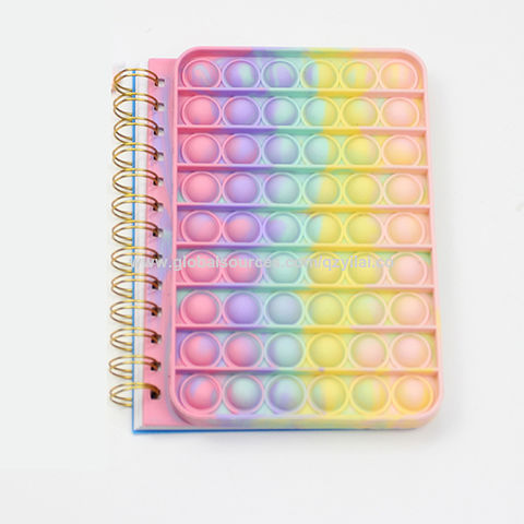 China Silicone bubble cover Spiral notebook Reliver Stress Push Bubble ...