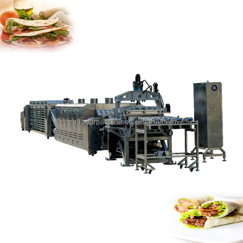 China Automatic Flour Tortilla Wraps Production Line Burrito Making ...