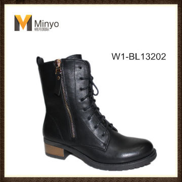China Minyo Women Combat Fashion Biker Boot Ladies Lace Up Boots China Minyo Women Combat Fashion Biker Boot Ladies Lace Up Boots