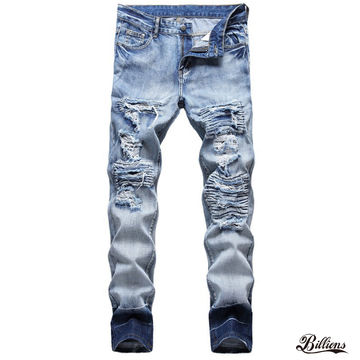 light blue jean pants