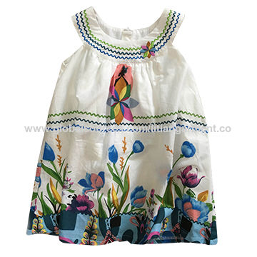 sleeveless frocks for babies