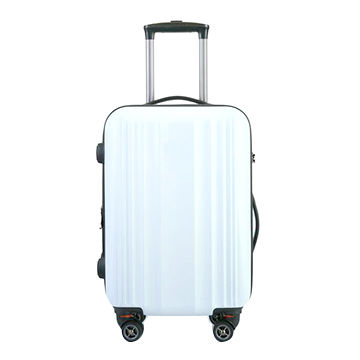 white hard shell suitcase