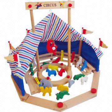 wooden circus toys