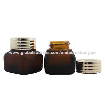 Download Square Amber Frosted Glass Cosmetic Jars Global Sources