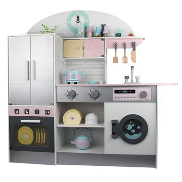 wooden toy kitchen with sounds