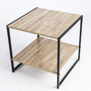 China Small Square Side End Coffee Table Storage Shelf Mid Century Industrial Wood Look Metal Frame On Global Sources - Side Table With Storage Shelves China Small Square Side End Coffee Table Storage Shelf Mid Century Industrial Wood Look Metal Frame On Global Sources - Side Table With Storage Shelves