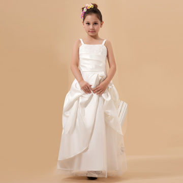 Ivory Satin Flower Dress For 7 12 Years Old Global Sources Flower Dress China