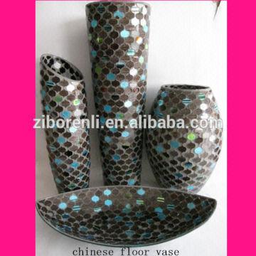 Cheap Tall Glass Vases 1 Material Glass Mosaic 2 Color Grey And